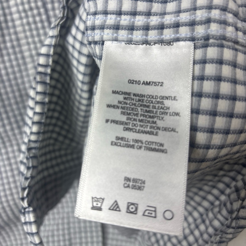 Columbia Men's Black and White Checkered‎ Shirt - Picture 8 of 10